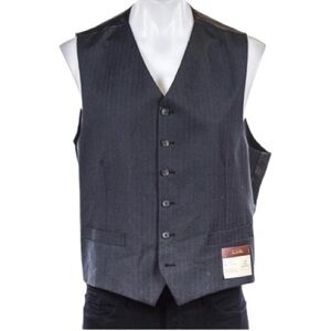 ❤️ 🆕 TASSO ELBA striped vest men’s Size L